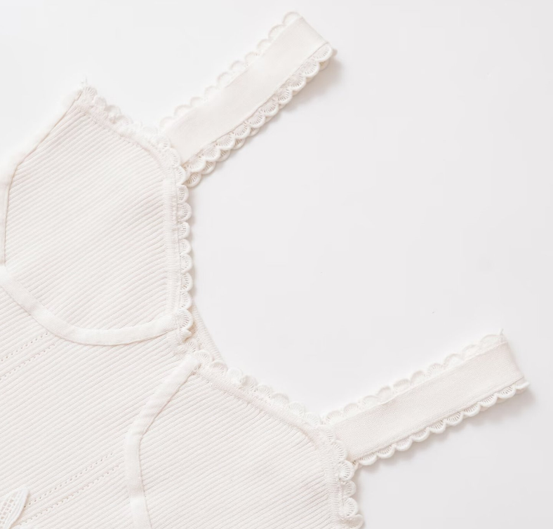 Women's European and American lace trimmed slim camisole vest