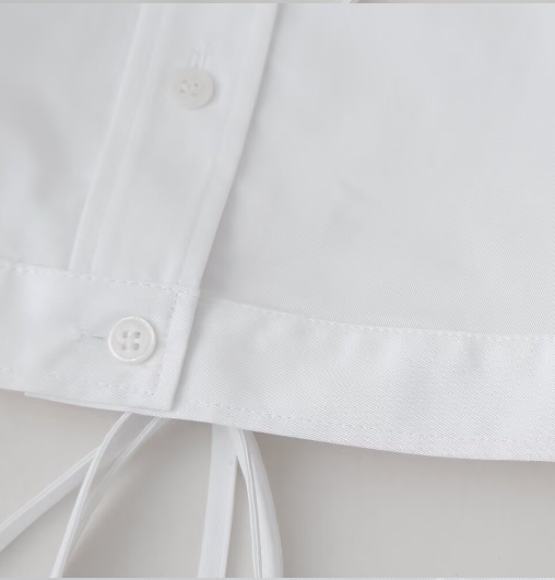 European and American style lapel short sleeved shirt with back tie for women