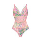 One-Piece Sleeveless A-Line Women's Swimwear Set for Vacation