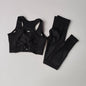 Running yoga suit beautiful back exercise set for women