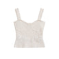 Women's European and American lace trimmed slim camisole vest