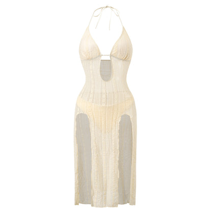 Sexy Hollow-out Beach Vacation Two-Piece Swimwear Set