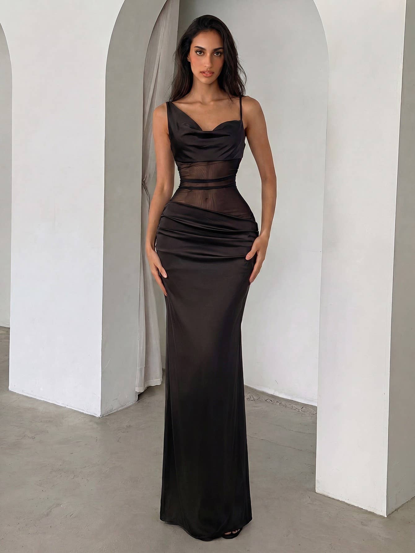Satin Maxi Dress