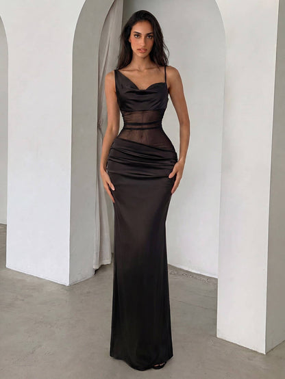 Satin Maxi Dress