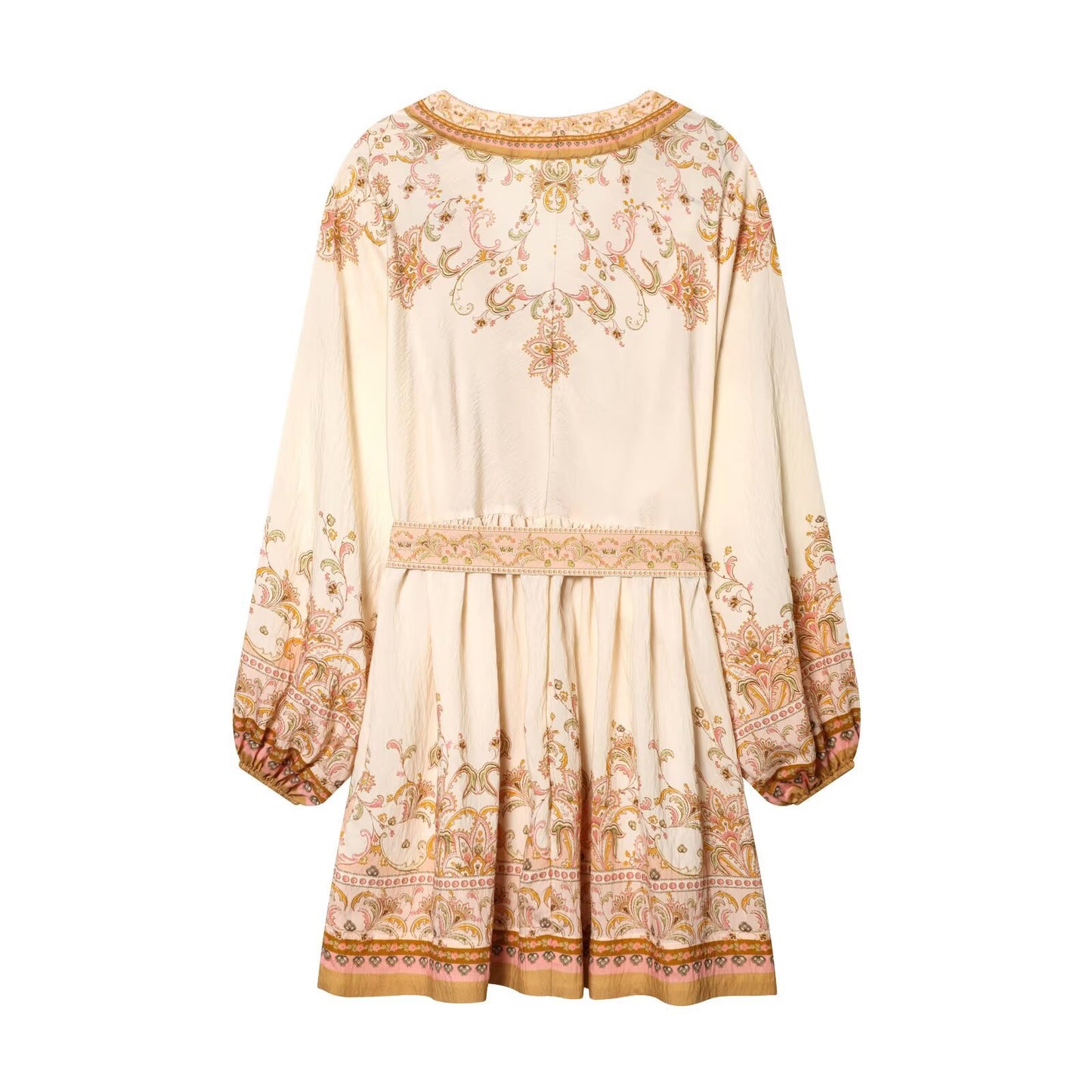 Spring positioning V-neck vacation style dress