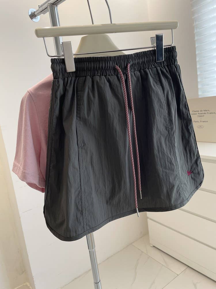 High Waist Slimming Skort with Built-In Shorts