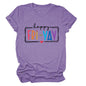 New fashion short-sleeved happy fri yay summer trendy women's T-shirt