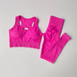 Running yoga suit beautiful back exercise set for women