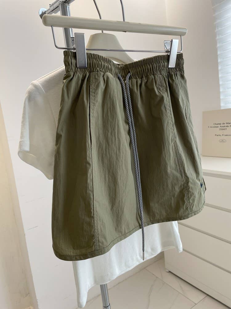 High Waist Slimming Skort with Built-In Shorts