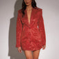 European and American women's fashion casual suit jacket slim fit dress