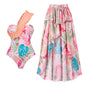 Ruffle Off-Shoulder One-Piece Bodycon Swimwear for Women