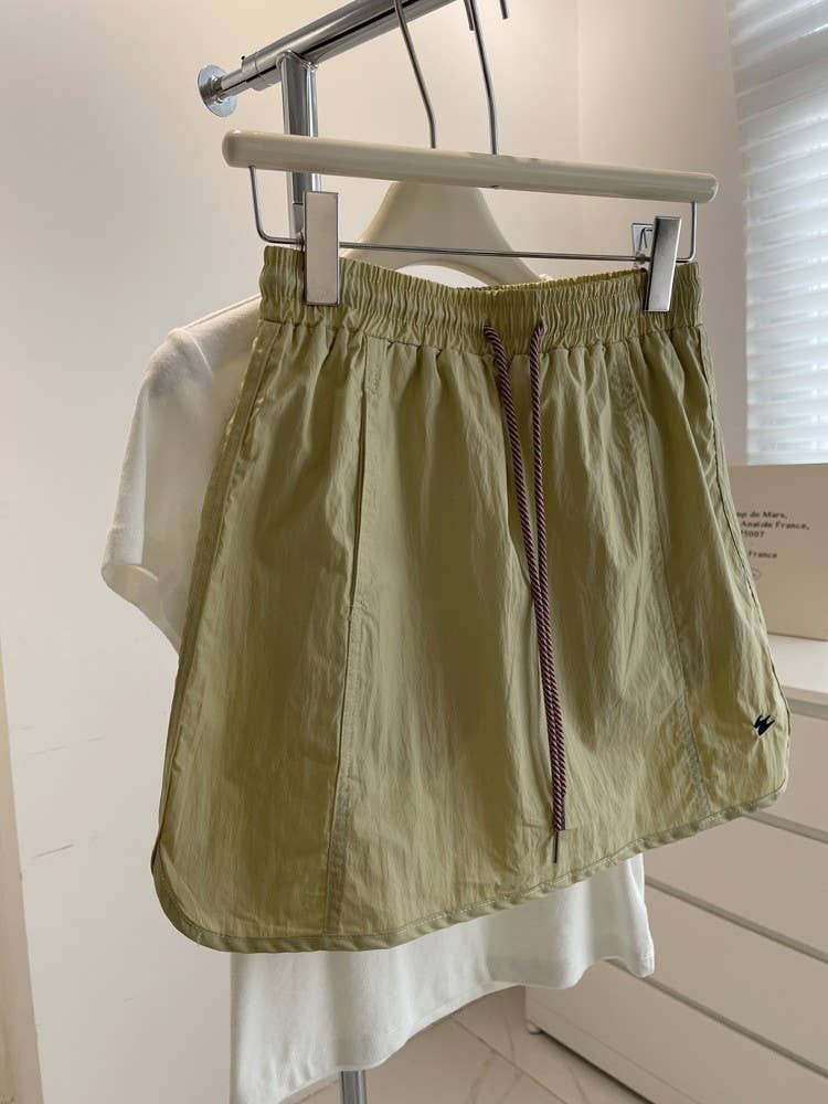 High Waist Slimming Skort with Built-In Shorts