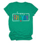 New fashion short-sleeved happy fri yay summer trendy women's T-shirt