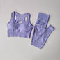 Running yoga suit beautiful back exercise set for women