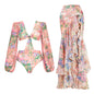 One-Piece Sleeveless A-Line Women's Swimwear Set for Vacation
