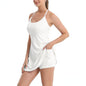 Fashionable Sporty Dress with Anti-See-Through Lining, Built-in Shorts, Removable Pads and Pockets