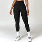 Quick drying tight fitting hip lifting yoga pants high waisted fitness pants for outdoor running exercise
