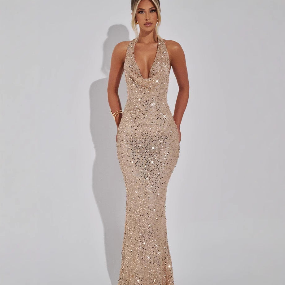 Womens Sequined Dress