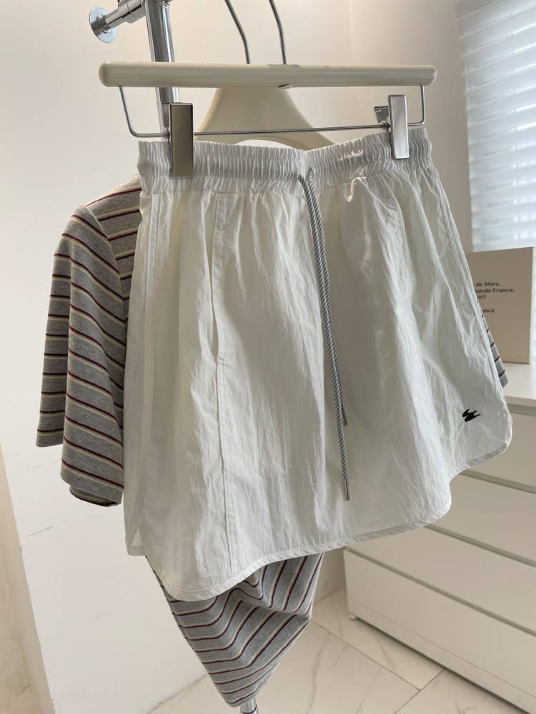 High Waist Slimming Skort with Built-In Shorts