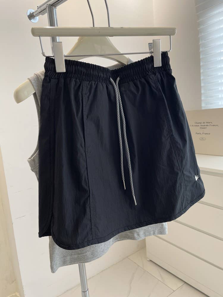 High Waist Slimming Skort with Built-In Shorts